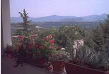 Mompeo - il panorama dal terrazzo della abitazione delle suore Orsoline