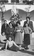 le ragazze con sr.Rita Fiorillo, 1952